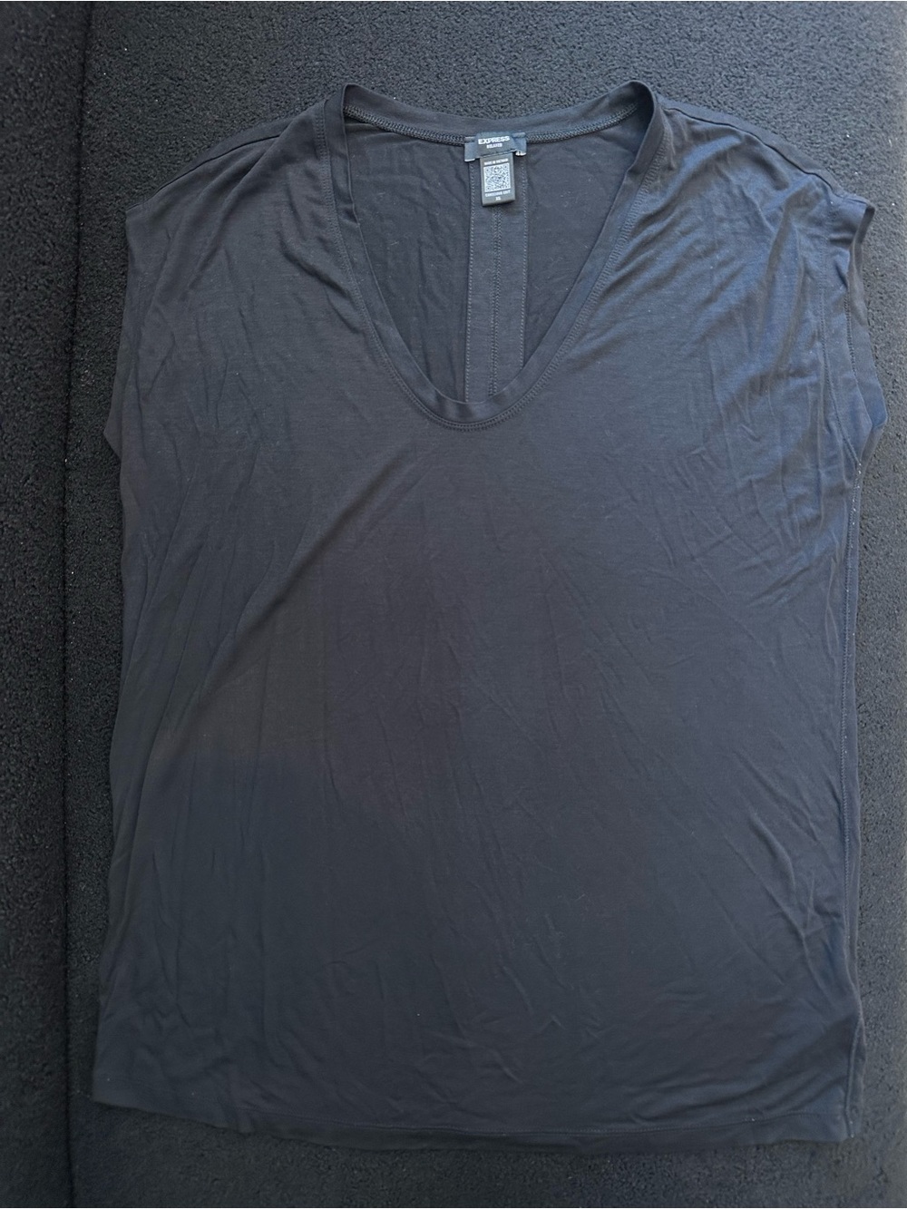 Express SuperSoft Relaxed Scoop Neck Tunic Tee